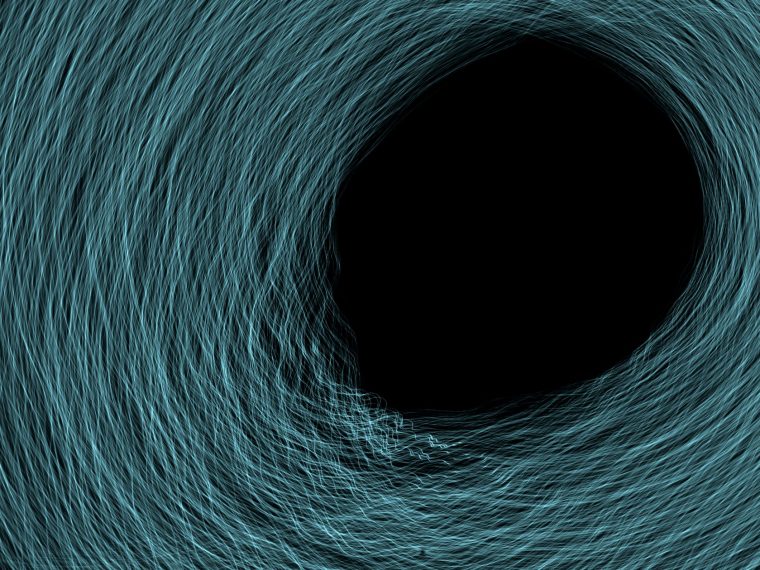 black hole in a lab